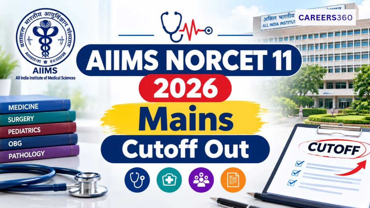 AIIMS NORCET 11 Mains Cutoff 2026 OUT: Category-Wise Cut off Percentage